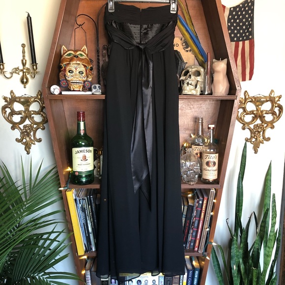 SOLD Bill Levkoff Black Bridesmaid Dress size 4 - Picture 4 of 6